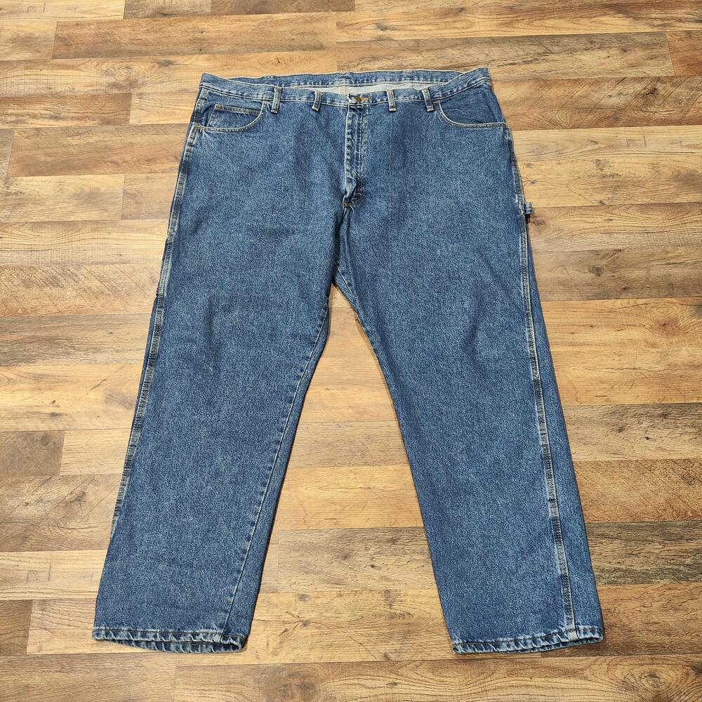 Red Kap Jeans Mens 48x30 Blue Relaxed Fit Carpenter Workwear Denim Pants PD80SW3